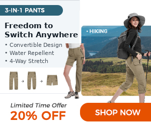Moosehill 3-in-1 hiking pants - 20% off limited time